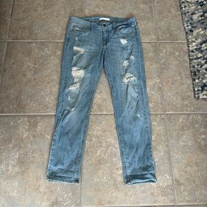 Eunina Light Blue Distressed Skinny Jeans